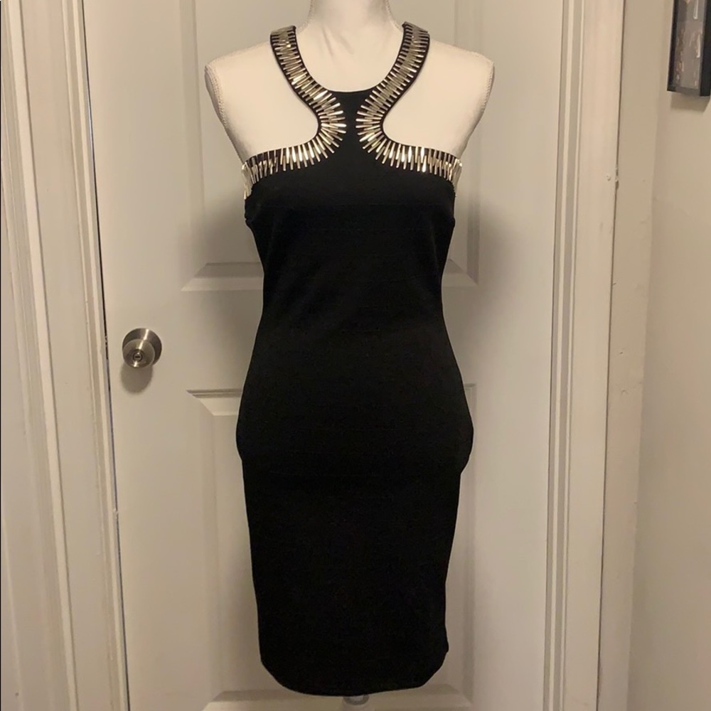 Love culture Cocktail halter beaded dress SZ M